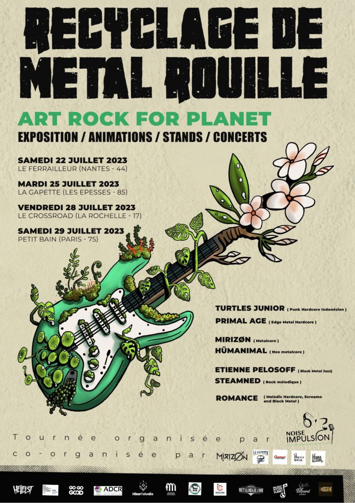 Affiche officiel Recyclage Metal Rouillé Noise Impulsion 2023